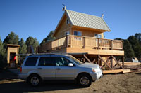 I drive the Solar Panels to the Site